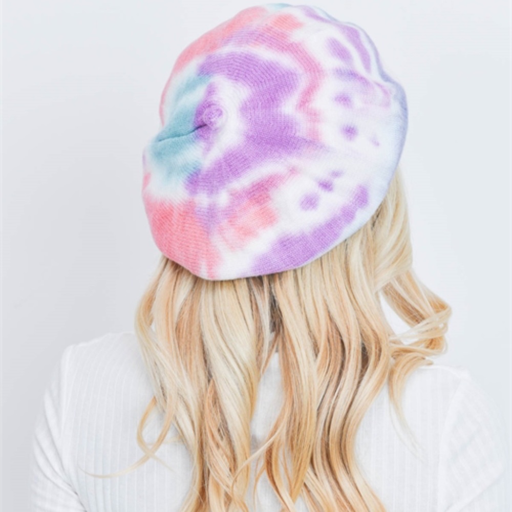 Tie Dye Beret Hat